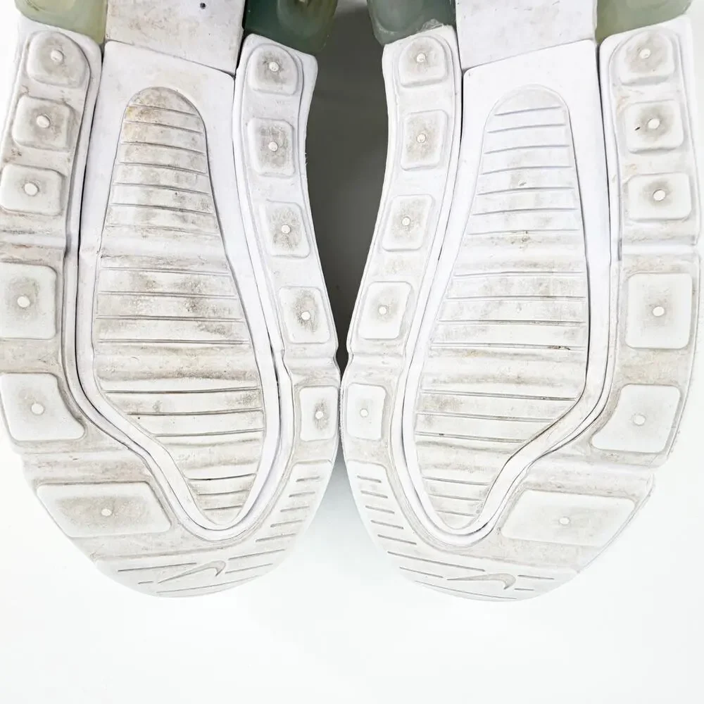 Nike Air Max 270 White Mesh Sneakers Kids Youth Size 2Y AO2372-103 Athletic